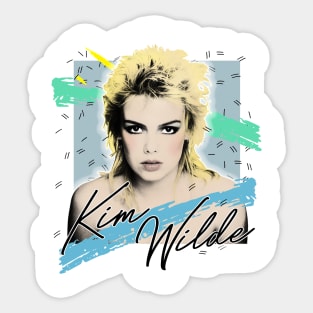 Kim Wilde / 80s Aesthetic Fan Art Design Sticker